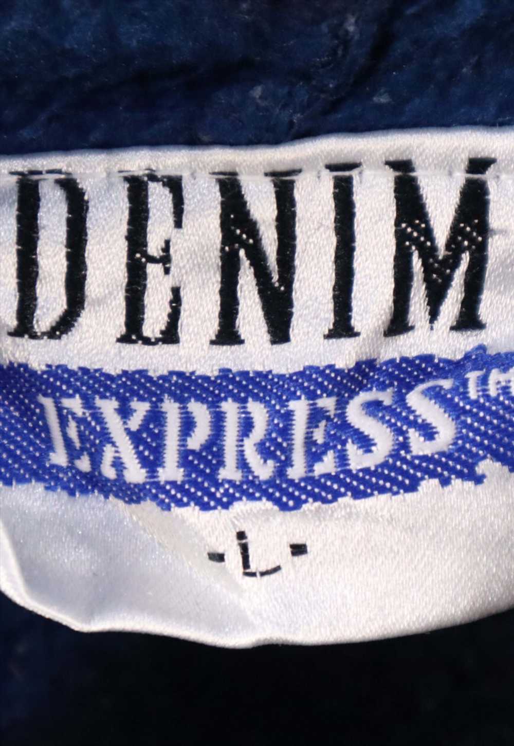 Vintage 90's Denim Express Fleece Jumper Aztec Ho… - image 4