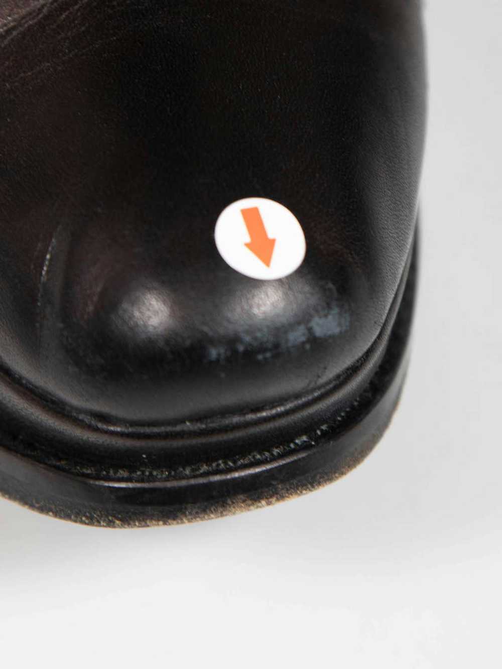 Yohji Yamamoto Black Leather Laced Platform Boots - image 5