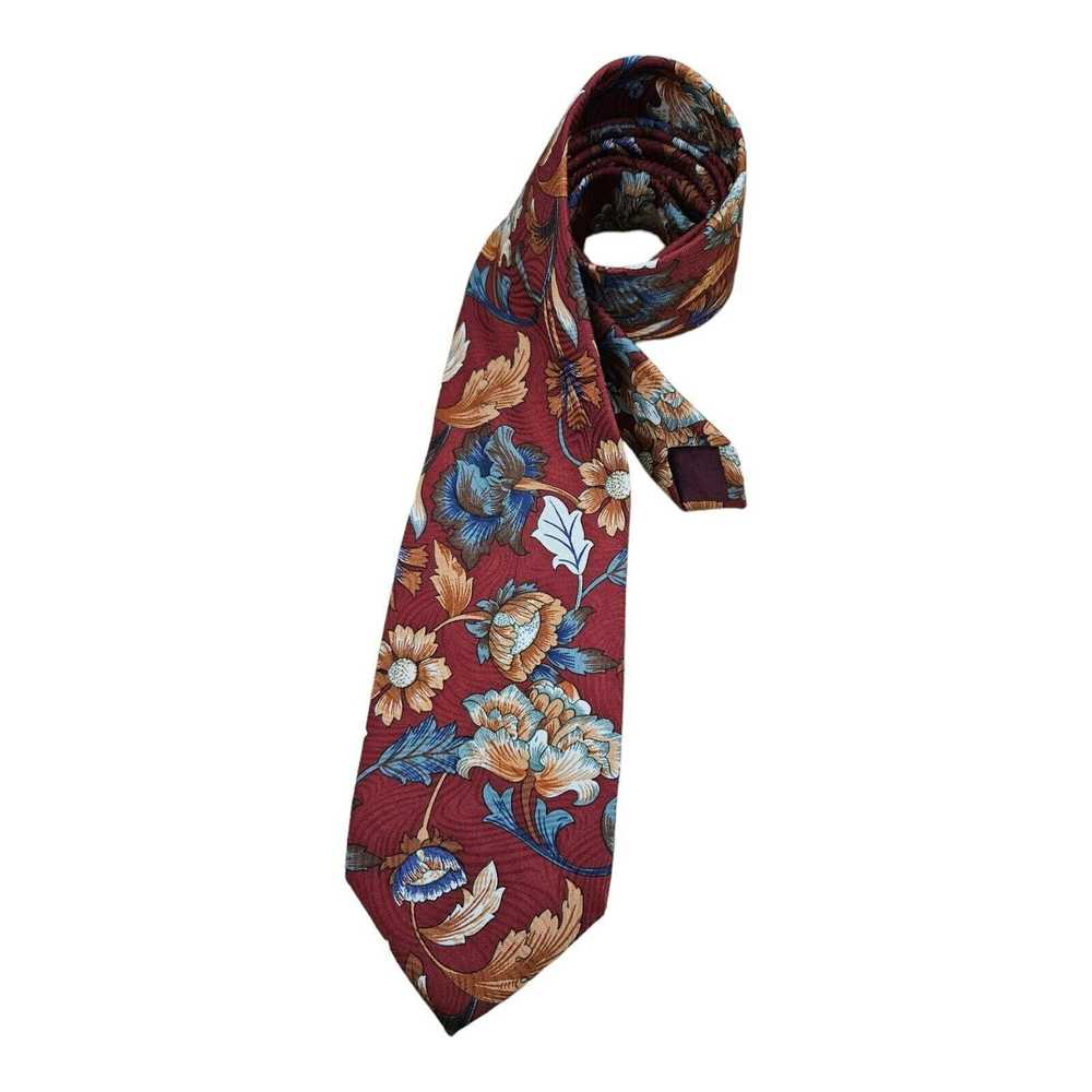 Kenzo KENZO PARIS Floral Silk Tie ITALY 57"/ 3.5"… - image 3