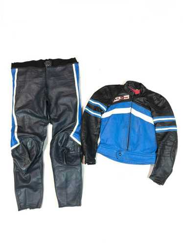 80's Hein Gericke Motorcycle Racing Rider Black Leather Biker Pants Size  34x29. 