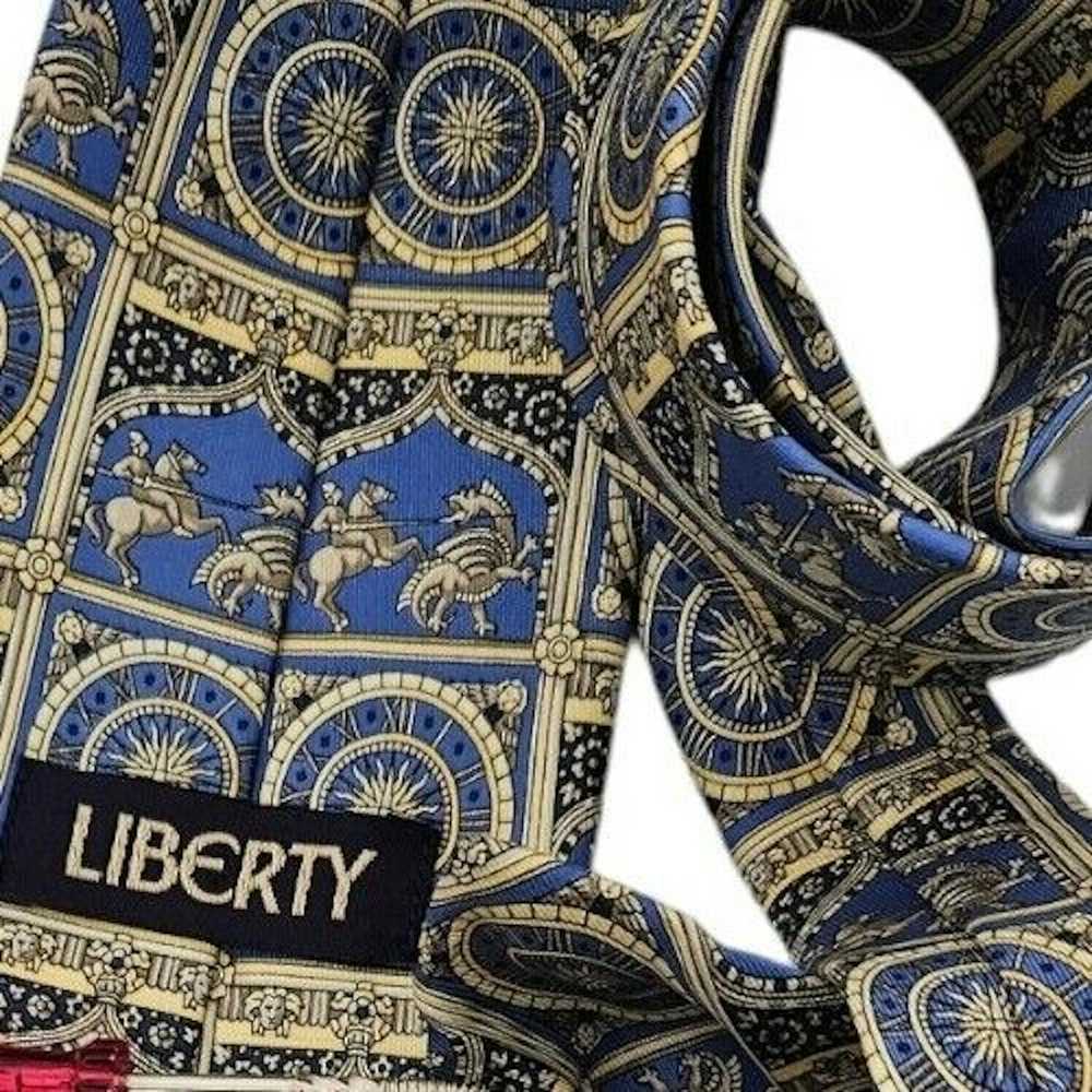 Liberty LIBERTY Geometric Art Silk Tie ENGLAND 58… - image 5