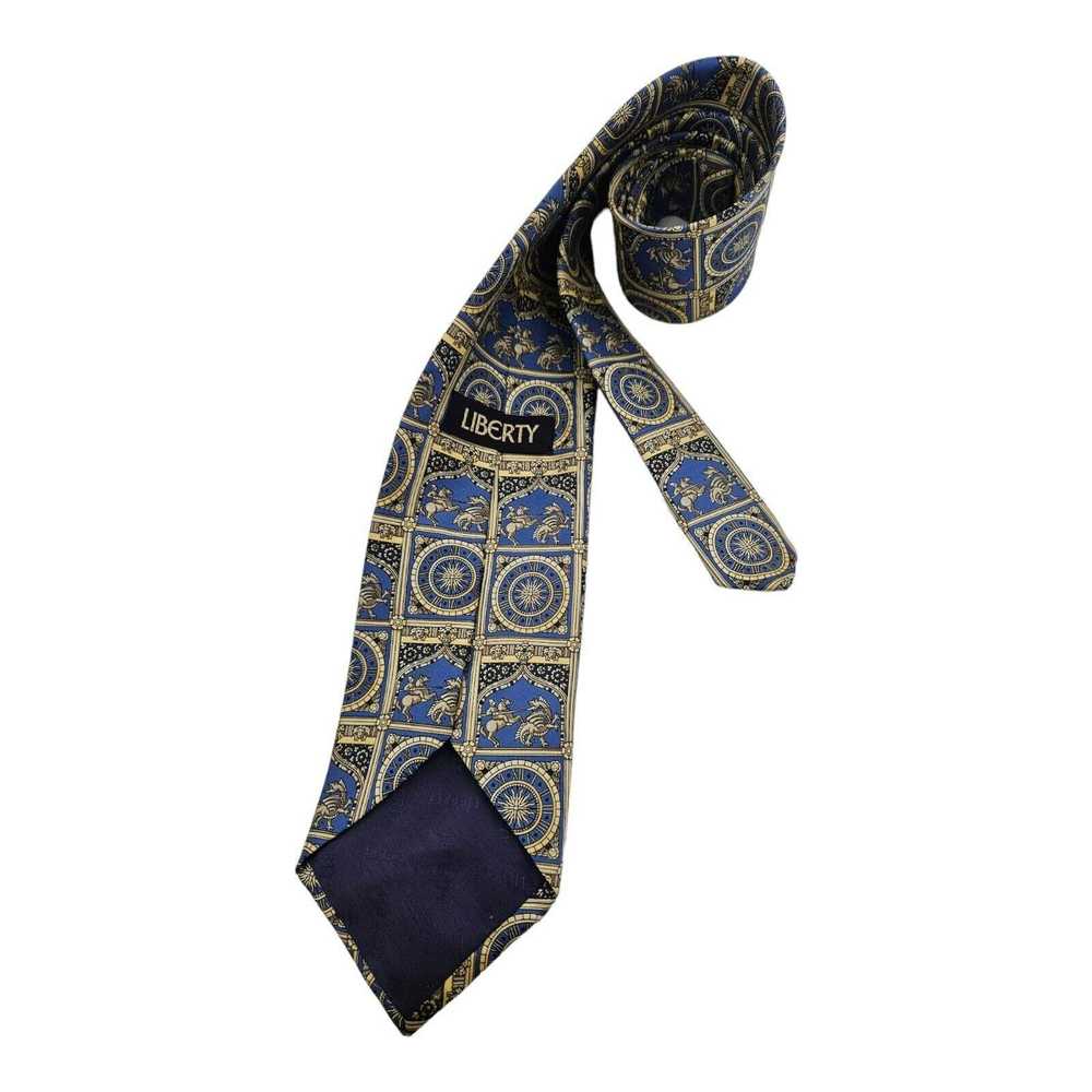 Liberty LIBERTY Geometric Art Silk Tie ENGLAND 58… - image 6