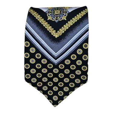 Designer POLIFRONI Geometric Baroque Silk Tie HMA… - image 1