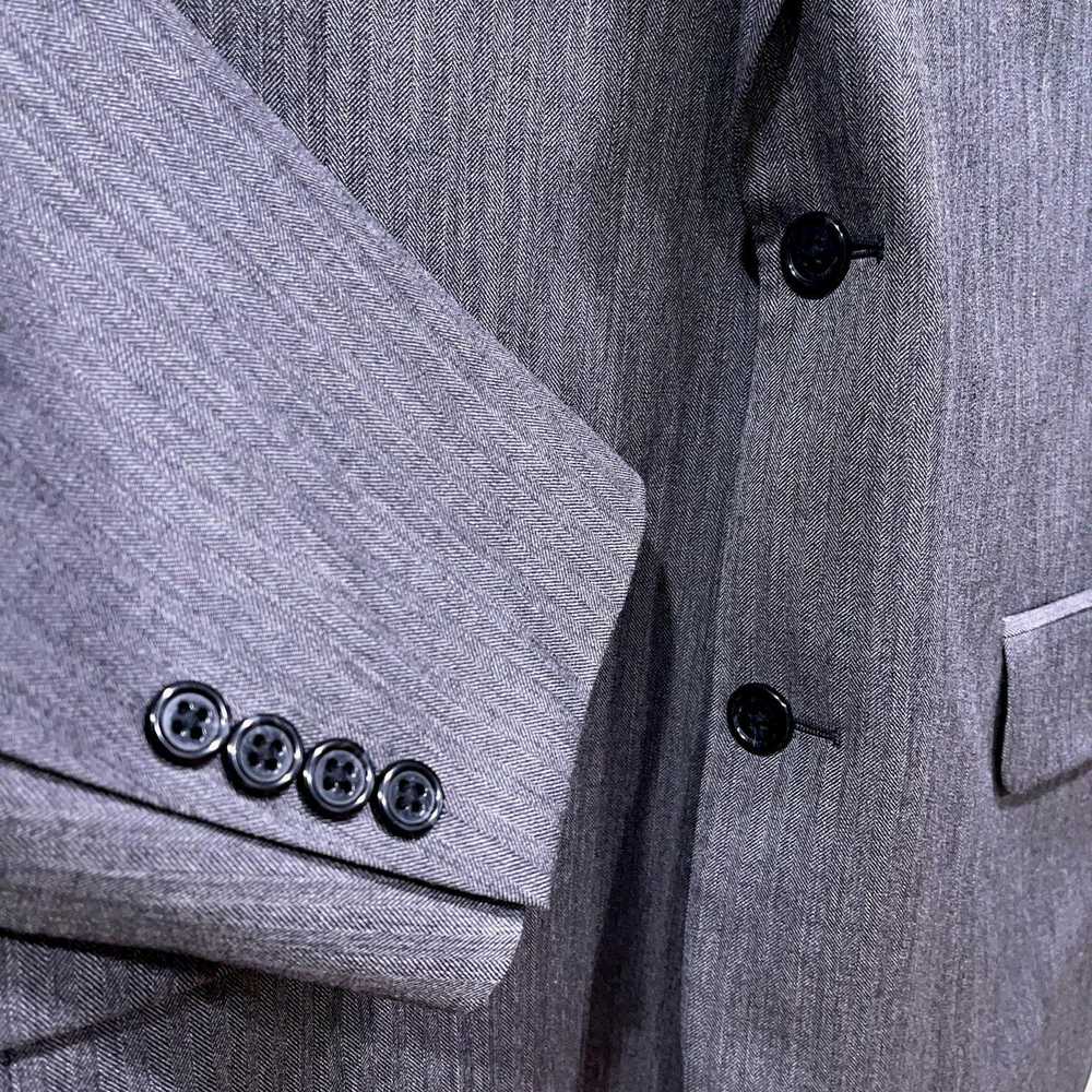 Jos. A. Bank Jos A Bank Wool Herringbone Suit Gra… - image 4