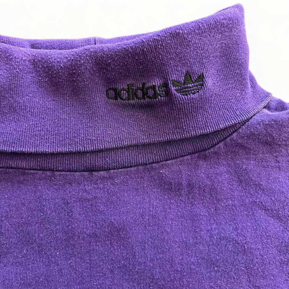 Adidas × Streetwear × Vintage Adidas Purple Embro… - image 2