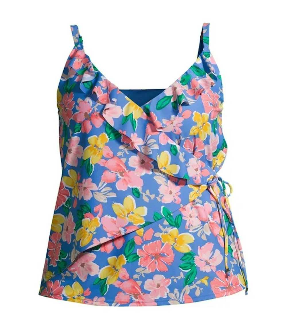 Other Time and Tru Tankini Top Floral Tropical Ha… - image 1