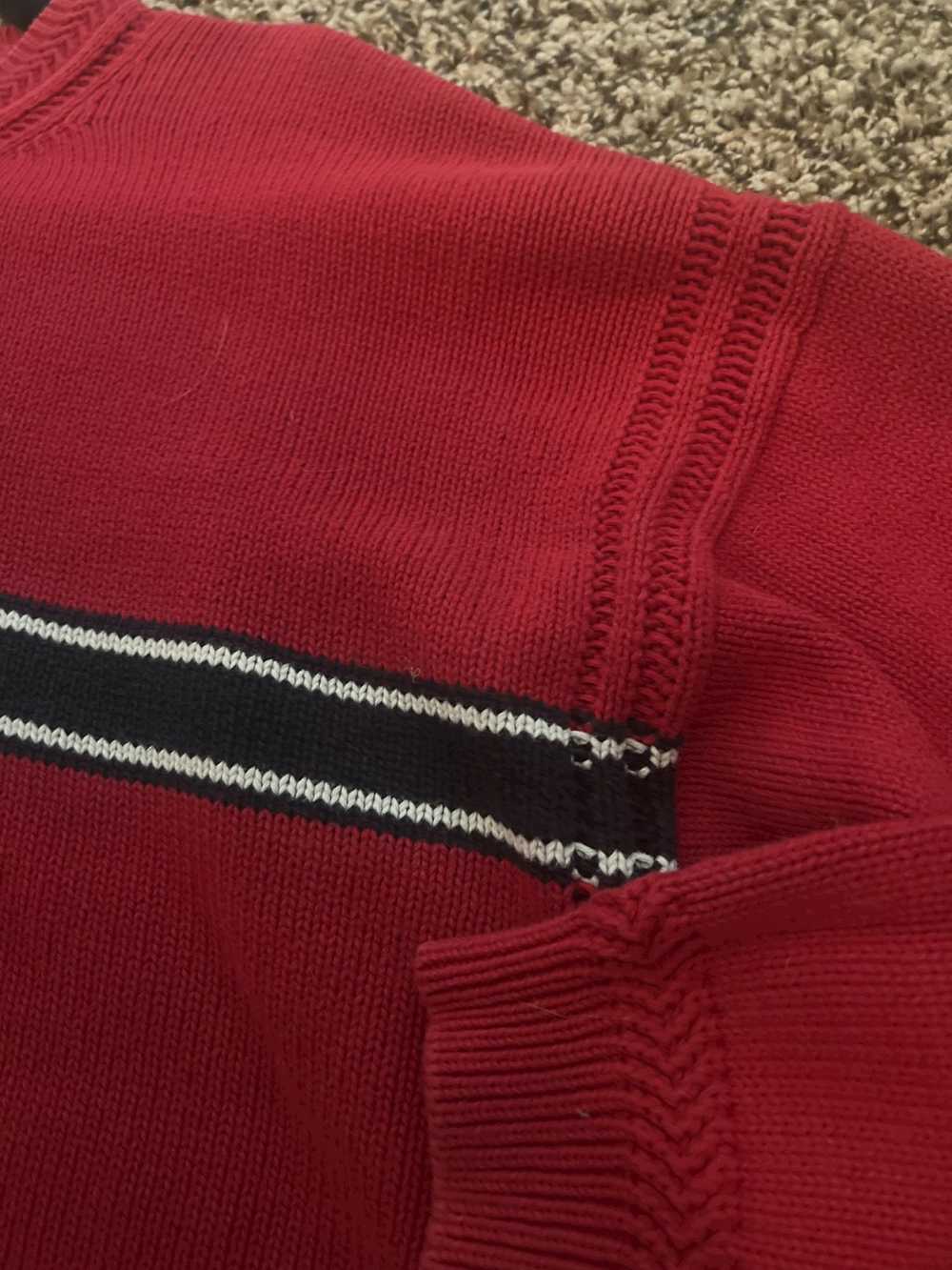 Nautica Red stripped nautica sweater - image 3