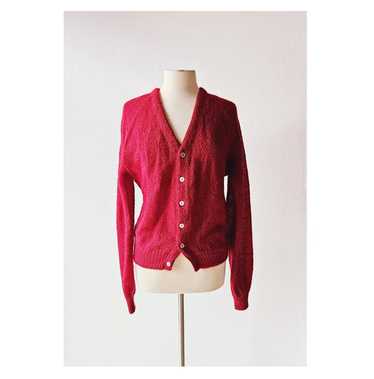 60s fuzzy mohair cardigan - Gem