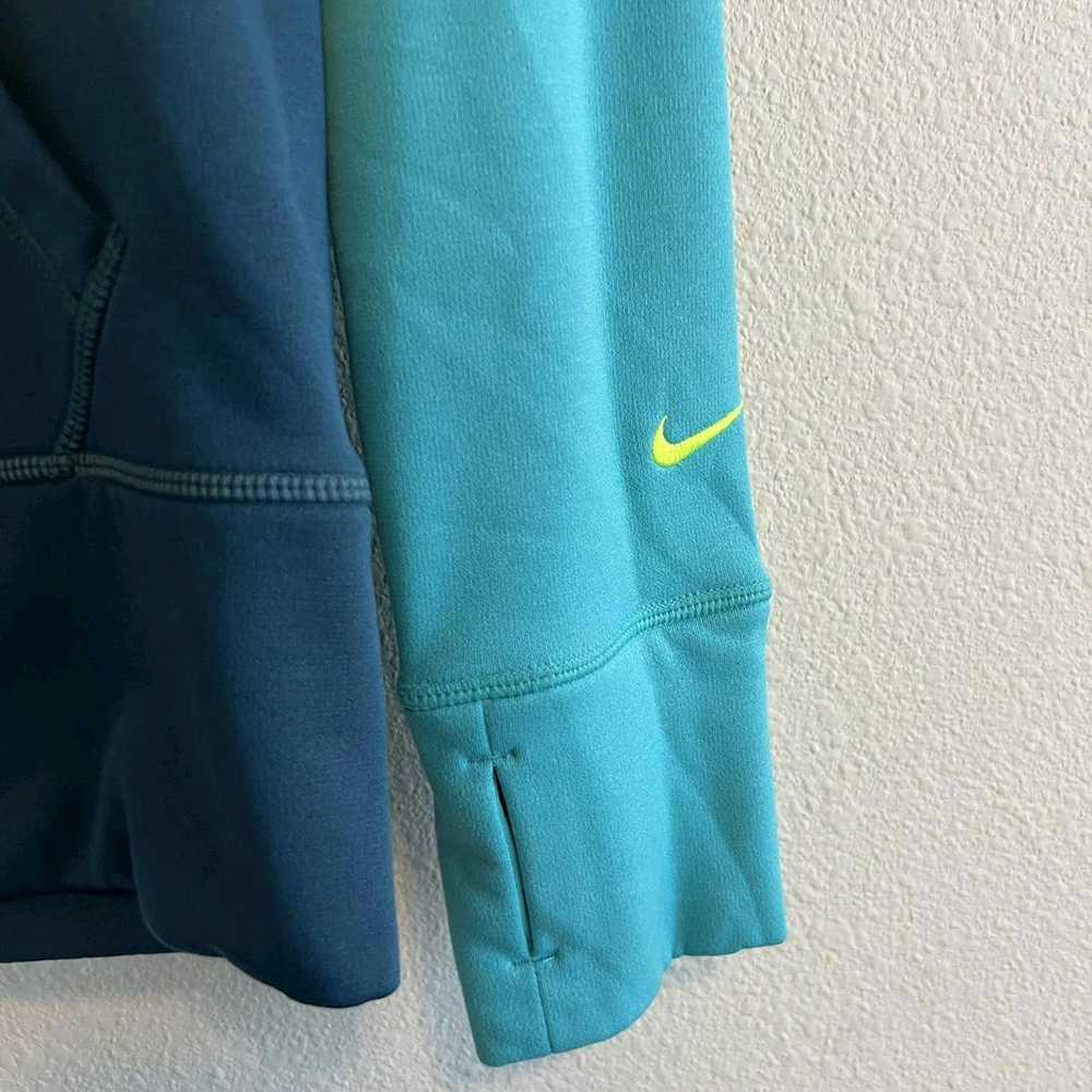 Nike Nike Therma Fit Blue And Neon Hoodie - image 2