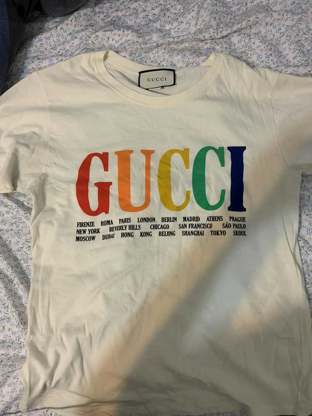 Gucci Gucci T-Shirt Rainbow Cities White - image 2