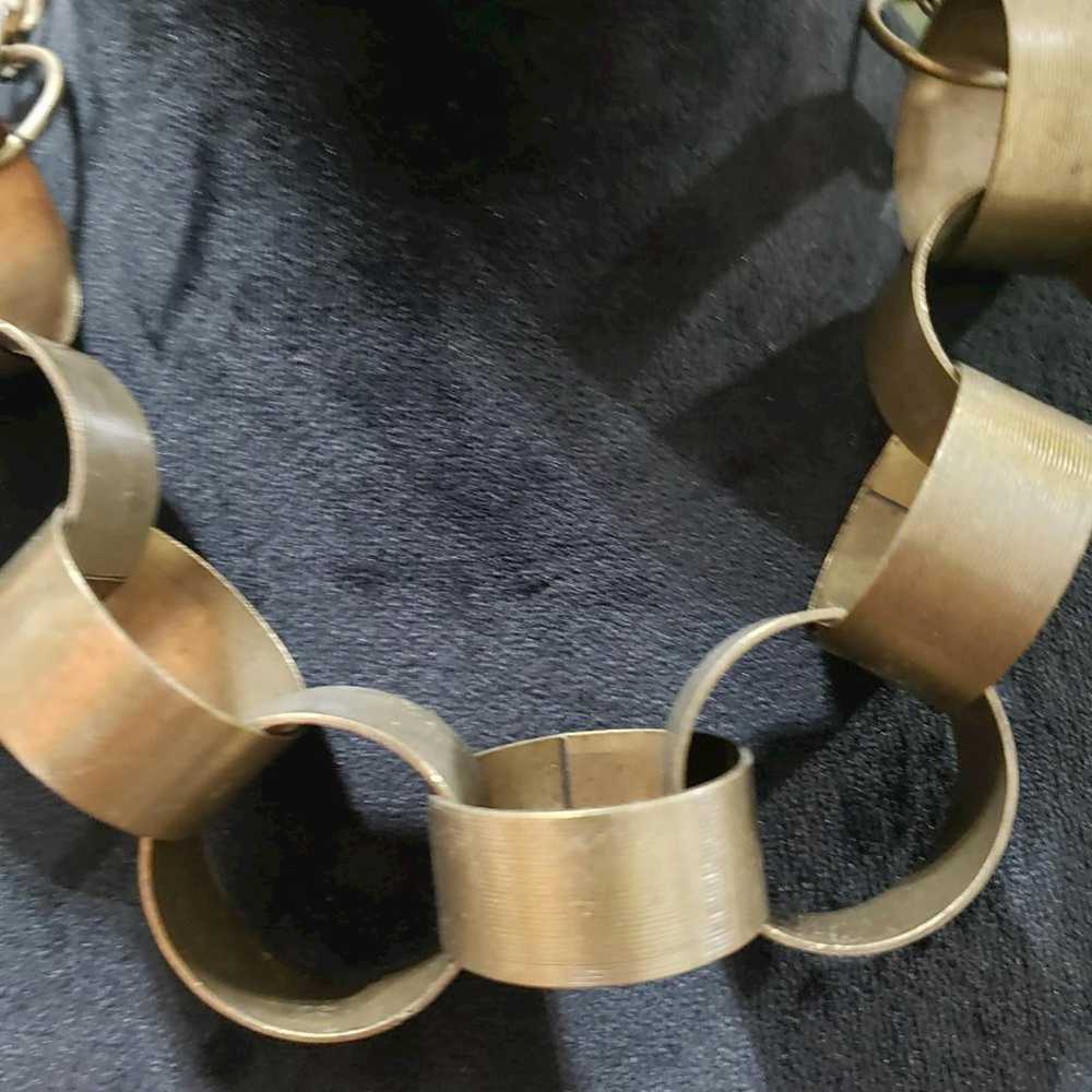 Other Fashion Gold Circle Linked Loop Chunky Stat… - image 3