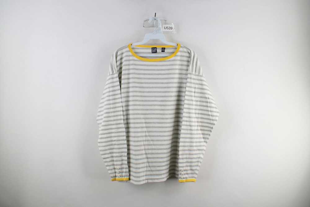 Gap × Vintage Vintage 90s Gap Striped Knit Long S… - image 1