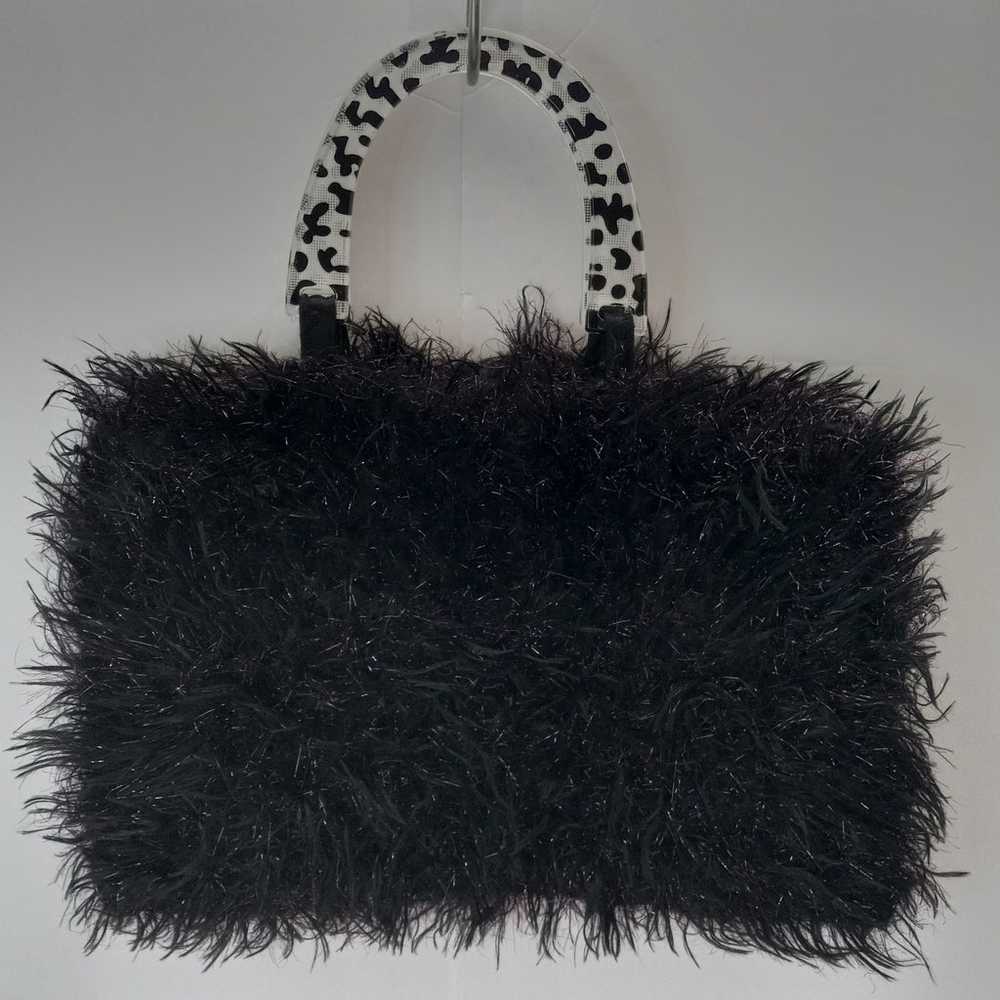 Vintage Y2K Fuzzy Handbag - image 4