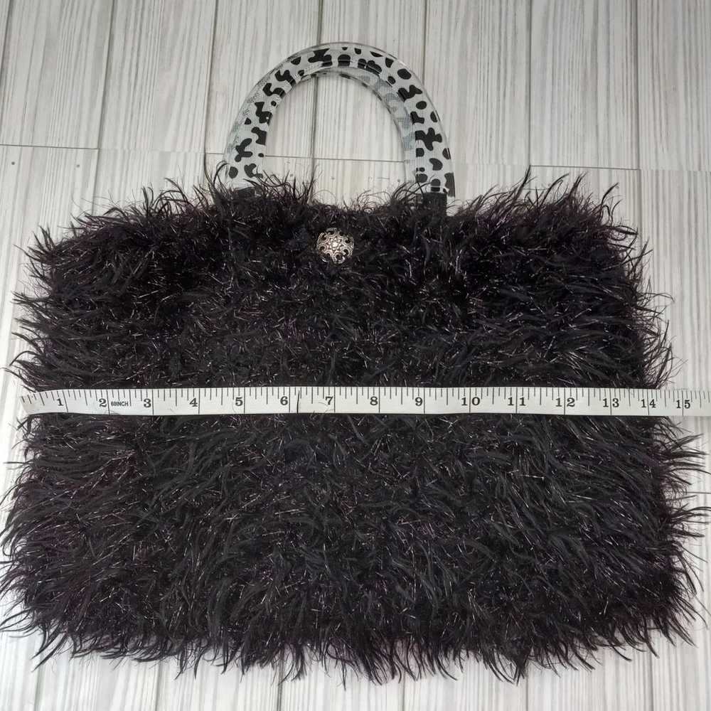 Vintage Y2K Fuzzy Handbag - image 6