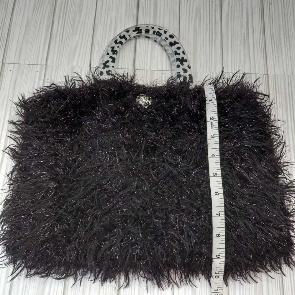 Vintage Y2K Fuzzy Handbag - image 7
