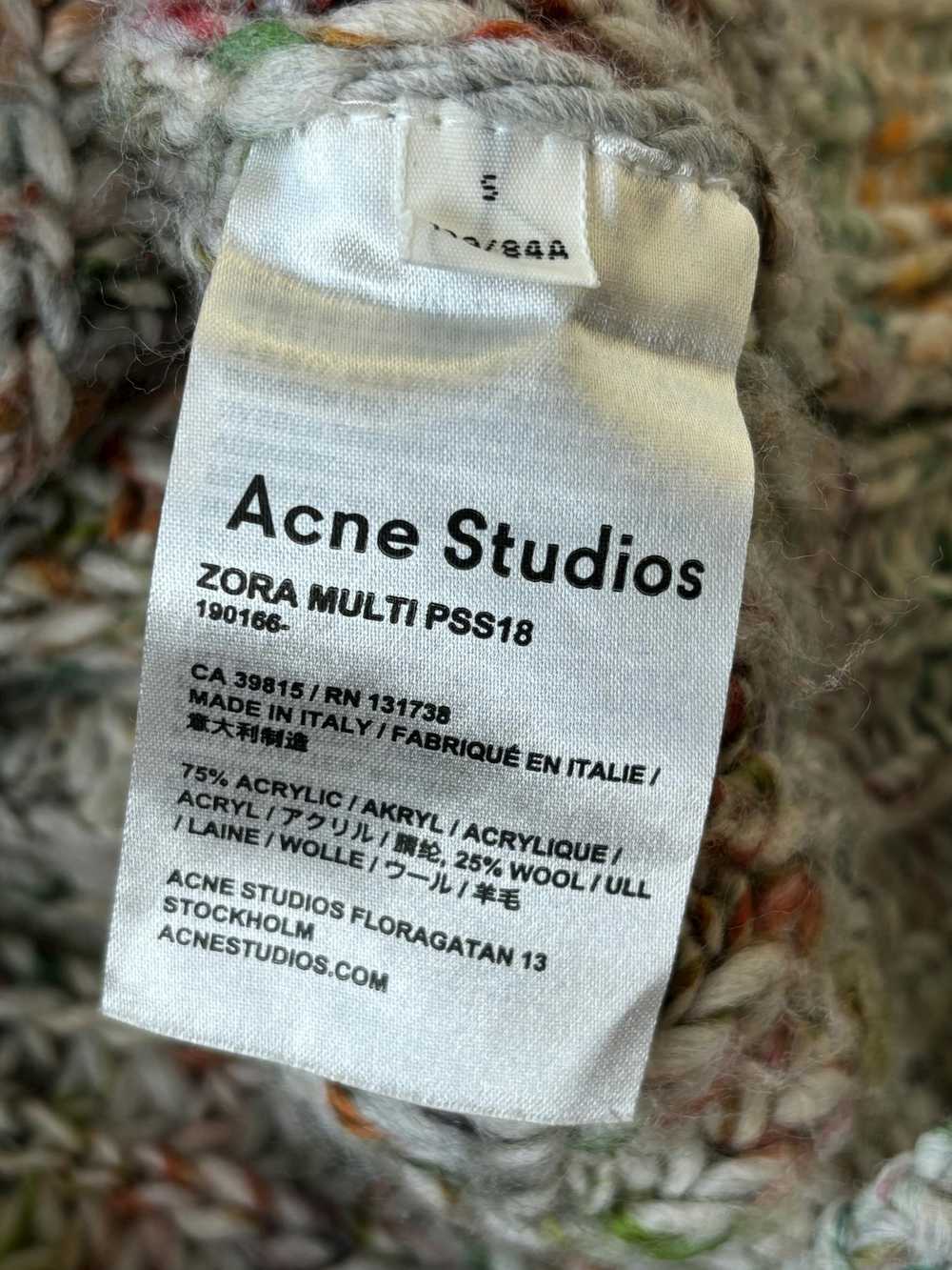 Acne Studios Oversized PSS18 Zora Multi Knit Chun… - image 6