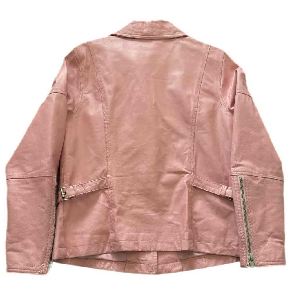 Leather Jacket VINTAGE TOGETHER PINK GENUINE LEAT… - image 2