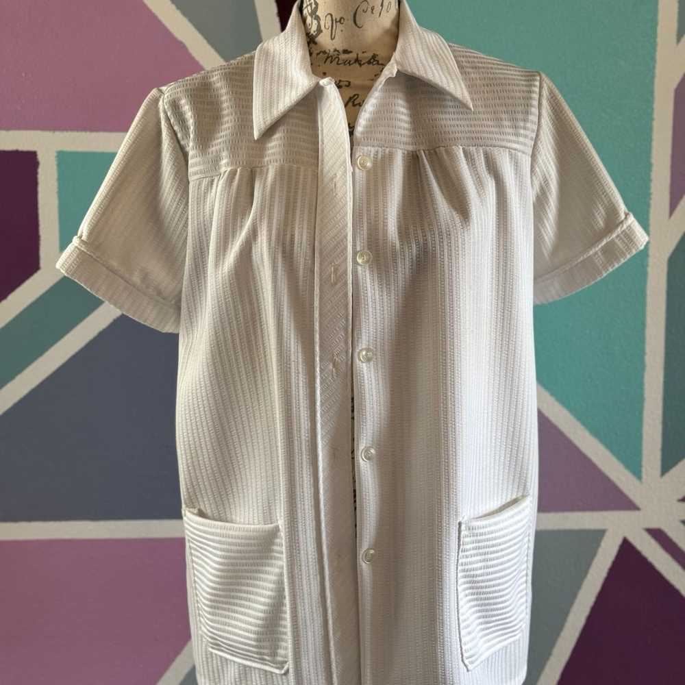 White short sleeve button down - image 1