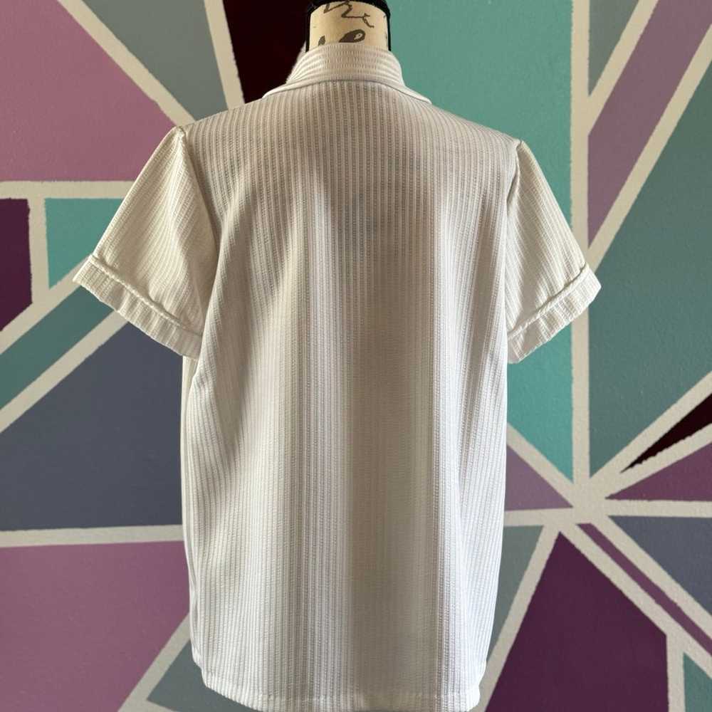 White short sleeve button down - image 2