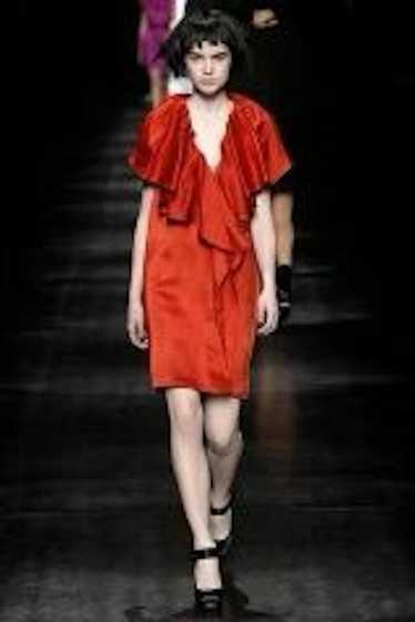 Lanvin Lanvin - Fall 2007 Runway Silk Red Dress