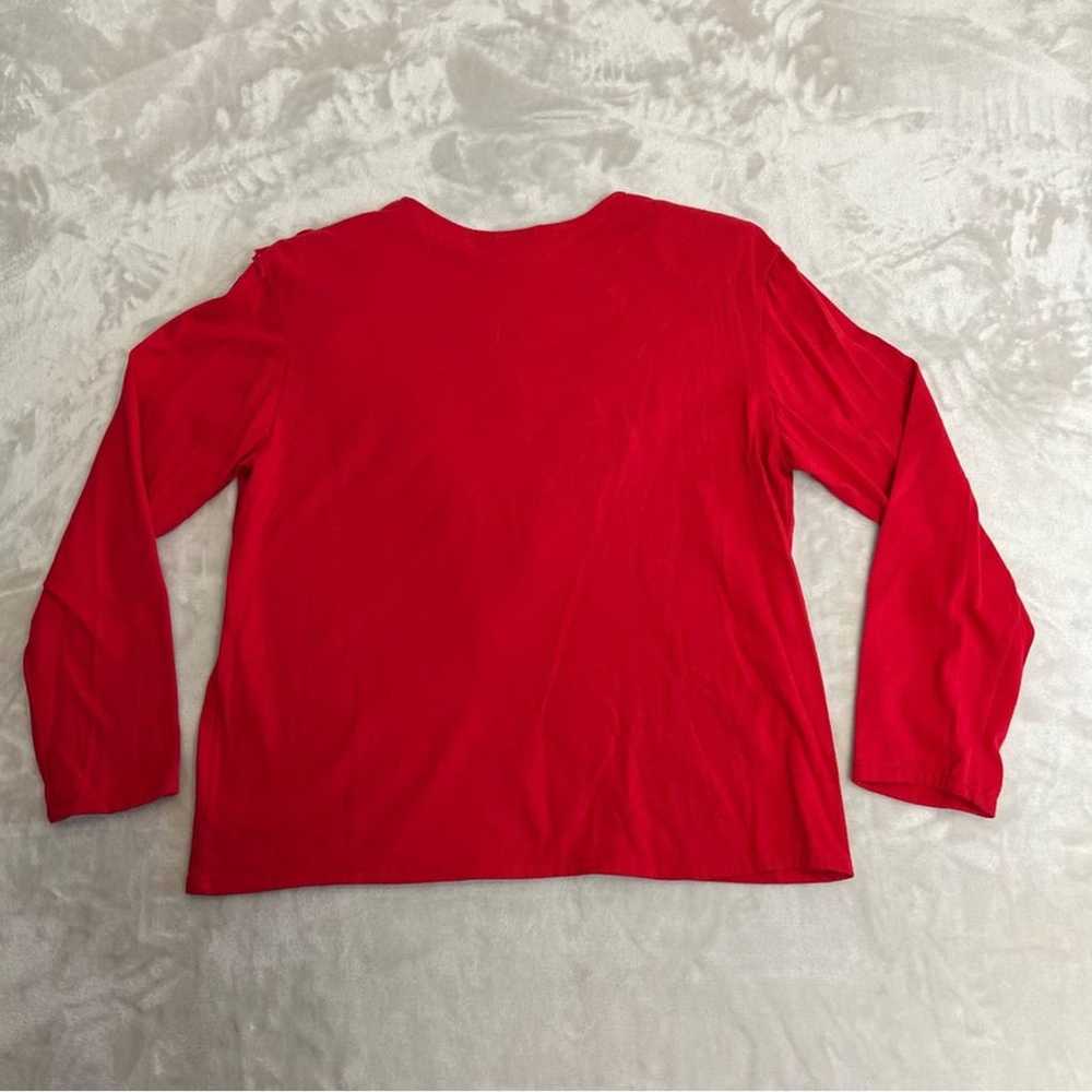 Vintage Sassa Shirt Womens Medium Red Fringe West… - image 10