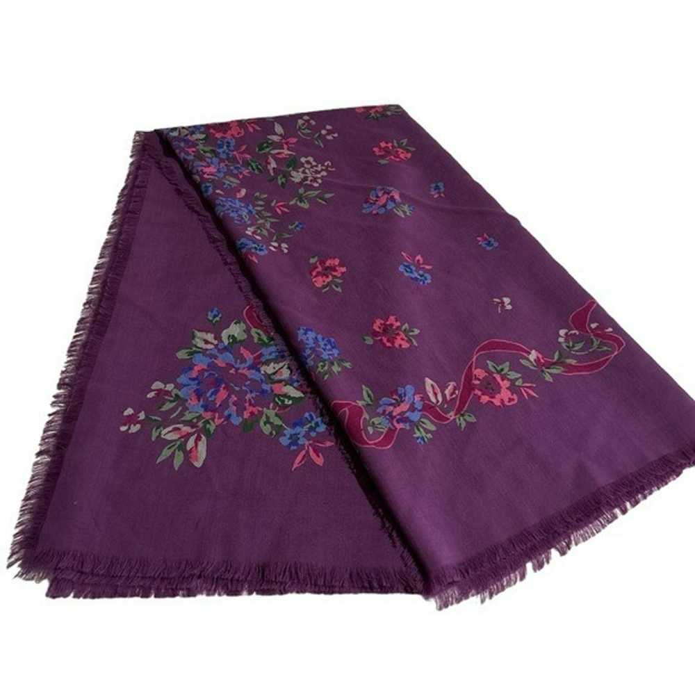 Vintage Laura Ashley Wool Made in Austria Purple … - image 1