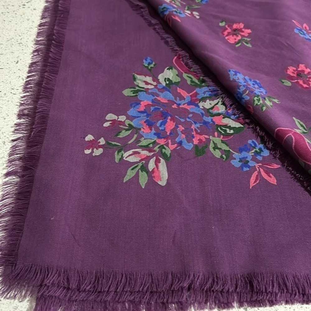 Vintage Laura Ashley Wool Made in Austria Purple … - image 2