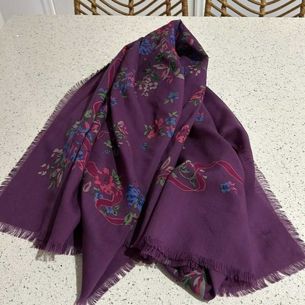 Vintage Laura Ashley Wool Made in Austria Purple … - image 3