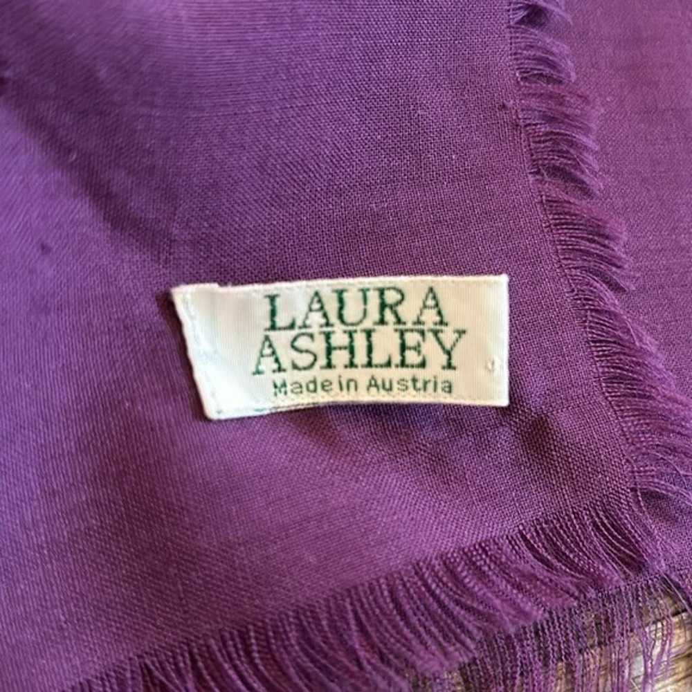 Vintage Laura Ashley Wool Made in Austria Purple … - image 8