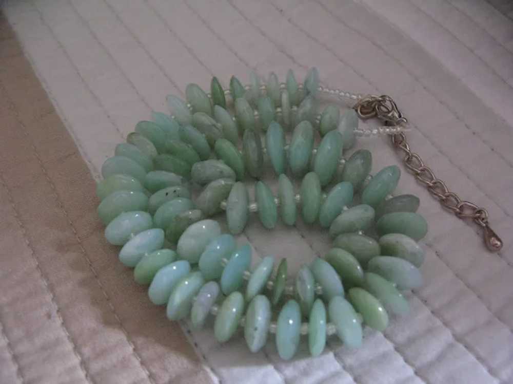 Peruvian Opal German Cut Rondelle Necklace 18 to … - image 3
