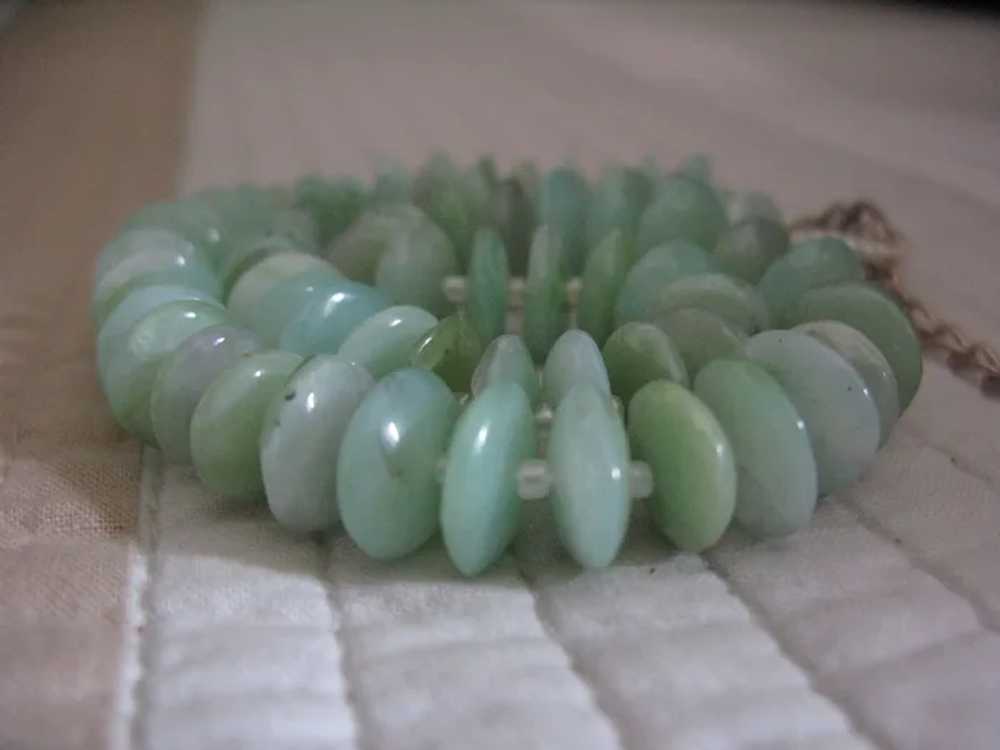 Peruvian Opal German Cut Rondelle Necklace 18 to … - image 4