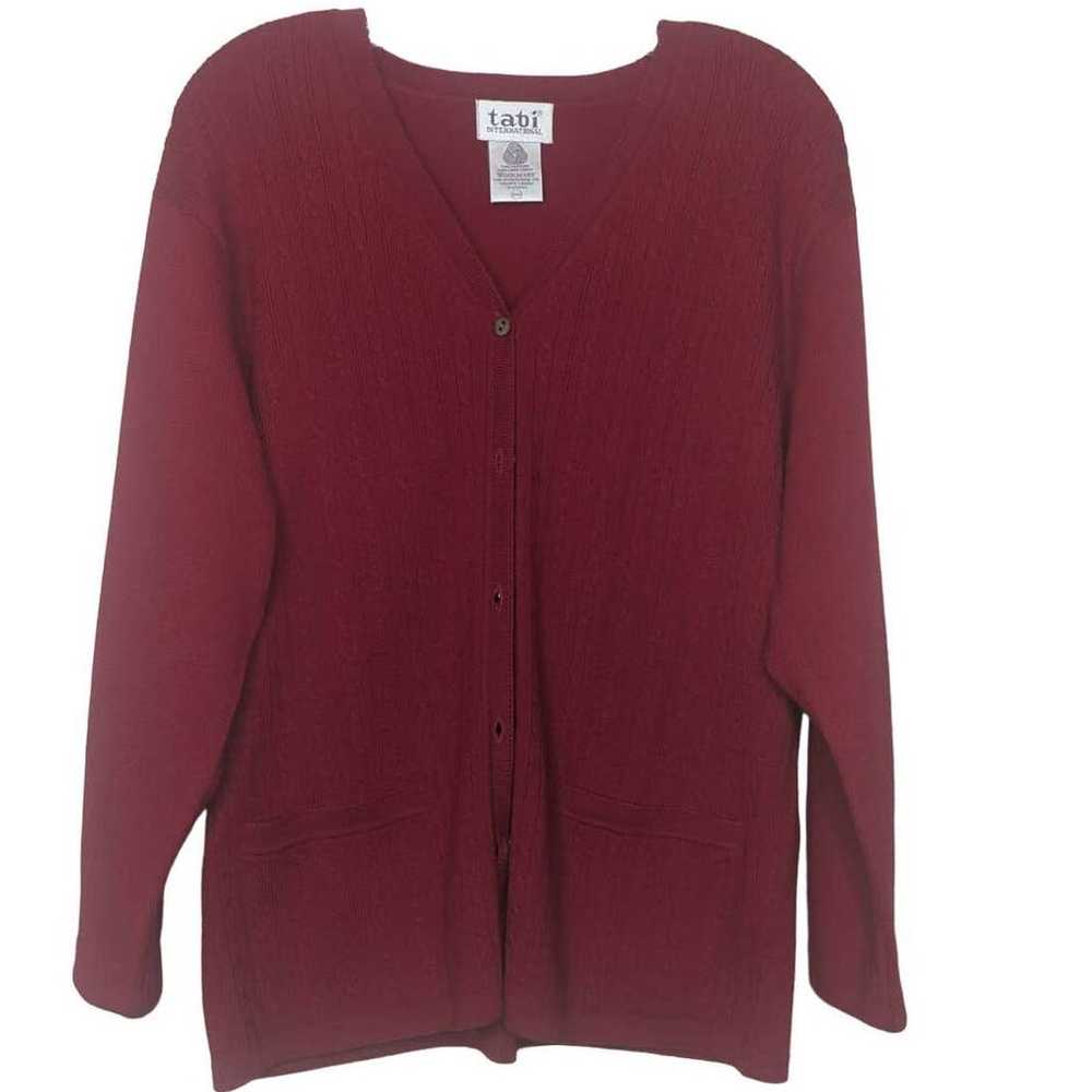 Vintage Tabi International Red cardigan Pure New … - image 1