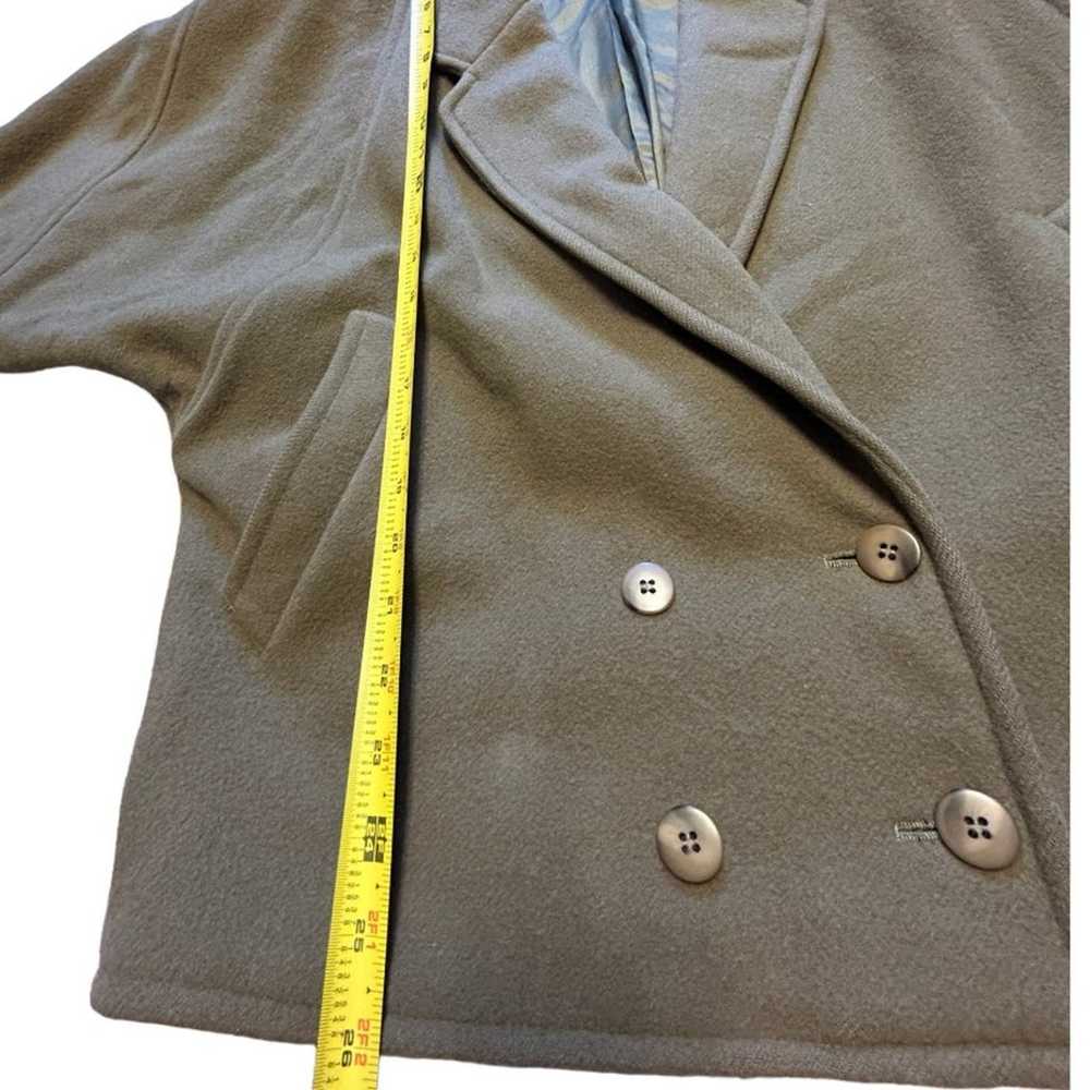 MONDI PURE 100% NEW WOOL ARMY GREEN BUTTON LINED … - image 6