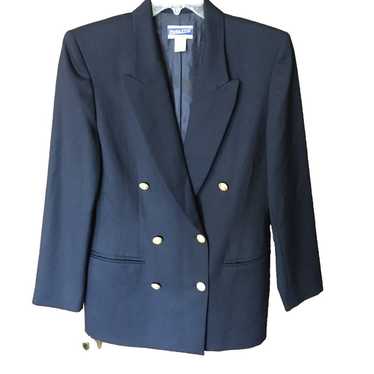 Pendleton Wool Navy Blue Women's Blazer Jacket-Si… - image 1