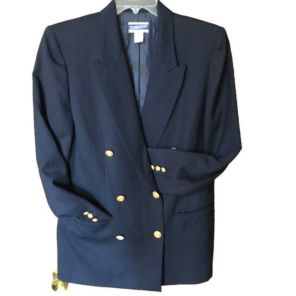 Pendleton Wool Navy Blue Women's Blazer Jacket-Si… - image 5