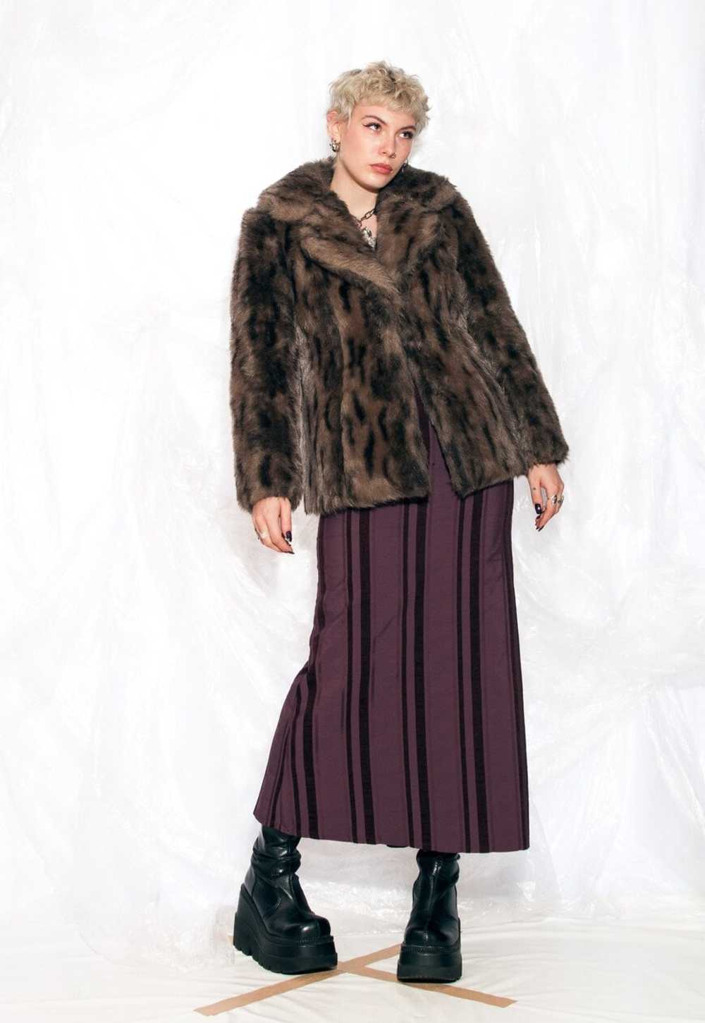 Vintage 70s Winter Teddy Coat in Brown Faux Fur - image 3