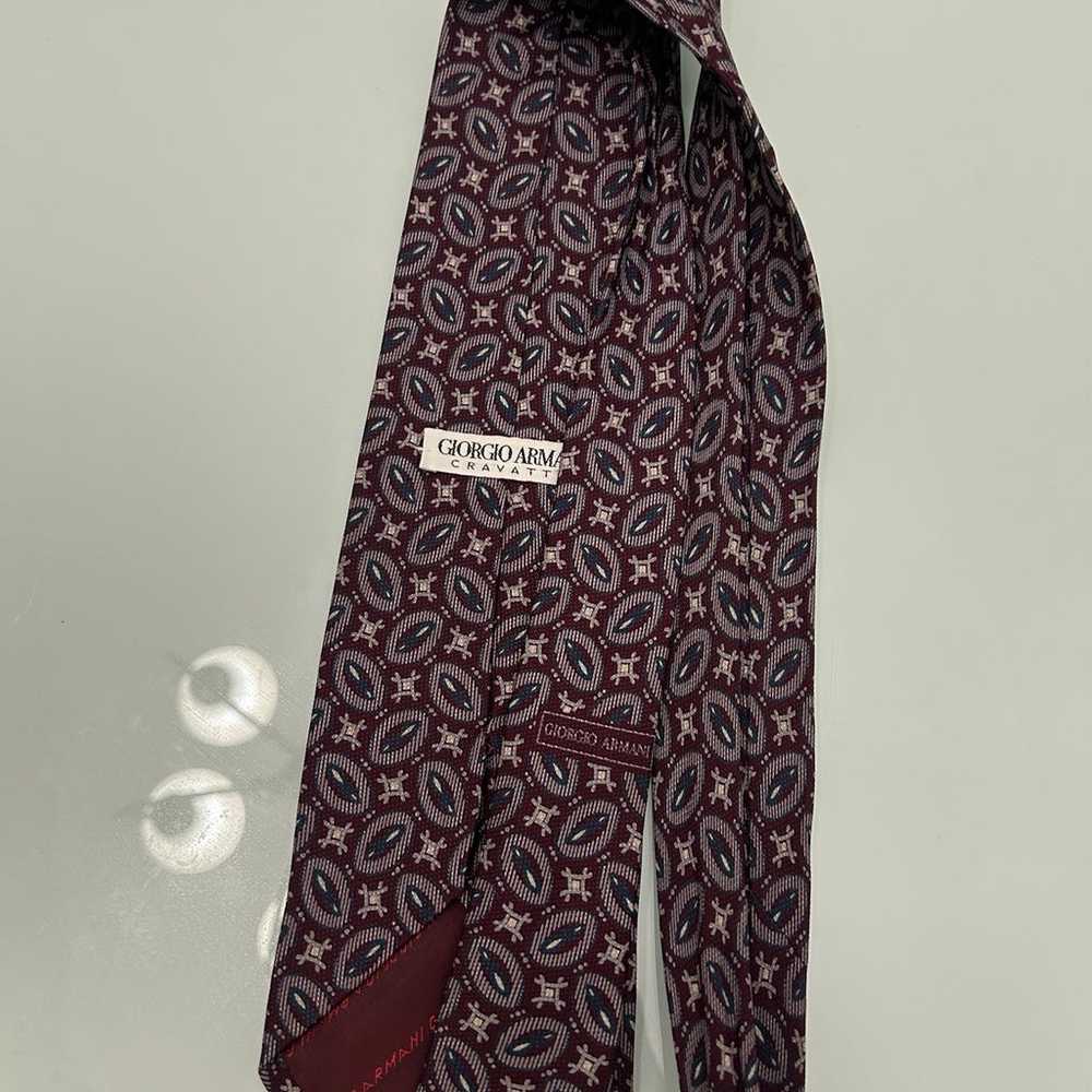 Vintage Giorgio Armani Cravatte Silk Necktie - image 3