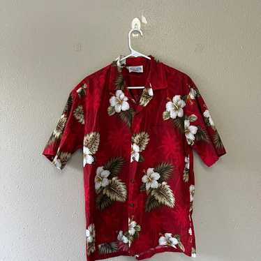 Vintage Pacific legend red Hawaiian shirt