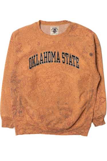 Distressed "Oklahoma State" Tie Dye Sweatshirt