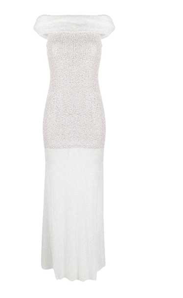 Managed by hewi Self Portrait White Beaded Gown