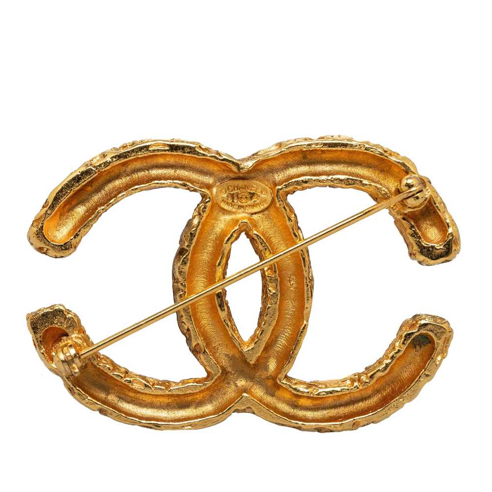 Product Details Chanel Gold Plated CC Brooch - image 2