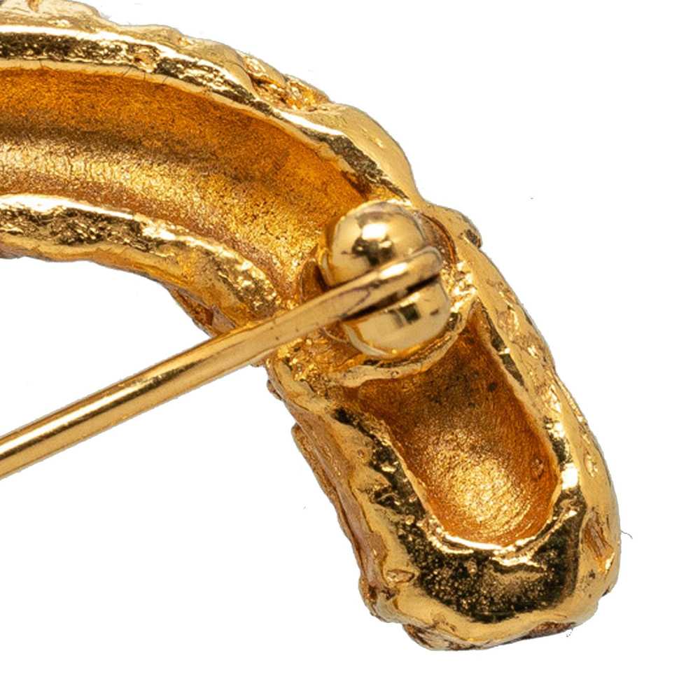 Product Details Chanel Gold Plated CC Brooch - image 5