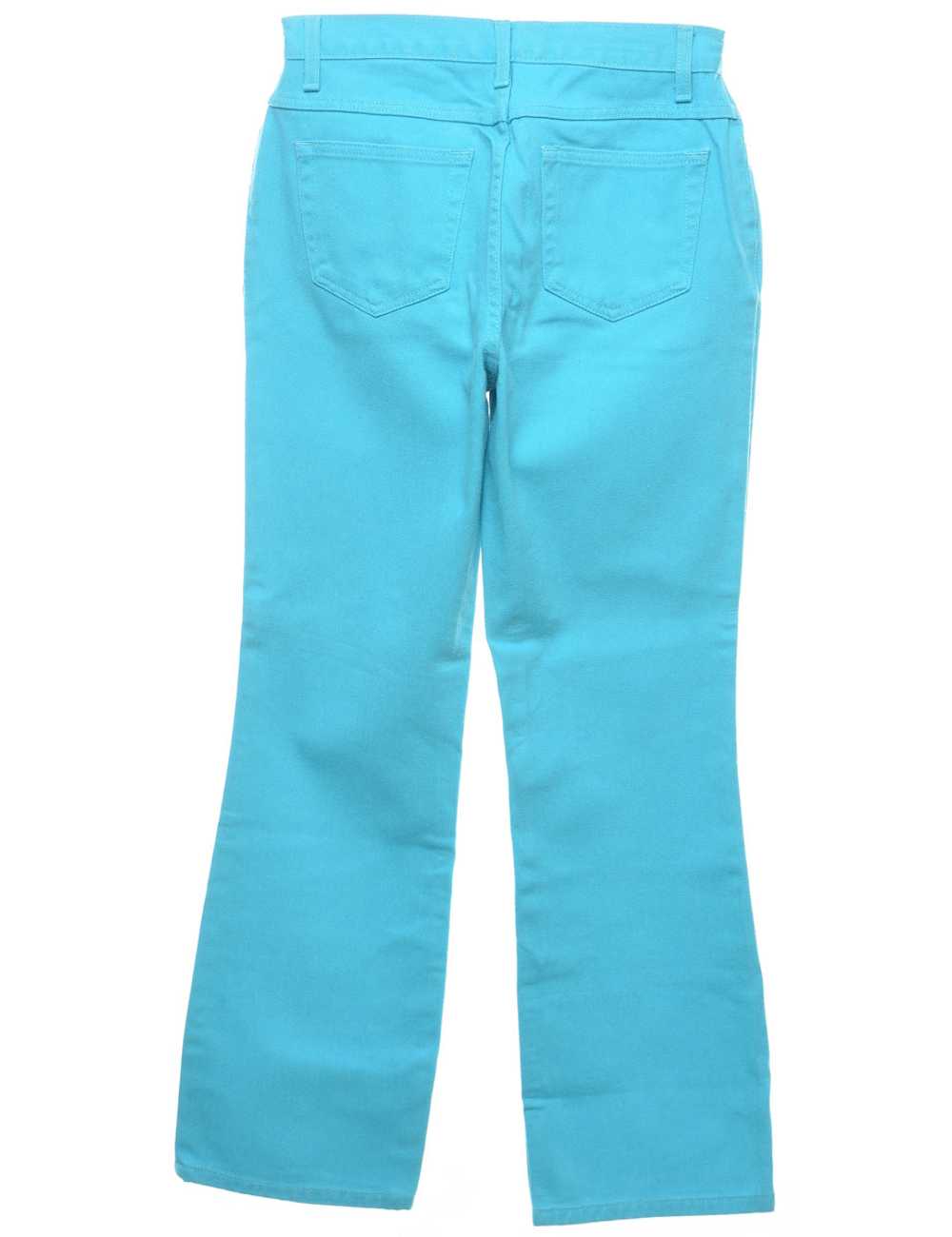 Bright Aqua Blue Jeans - W27 L28 - image 2