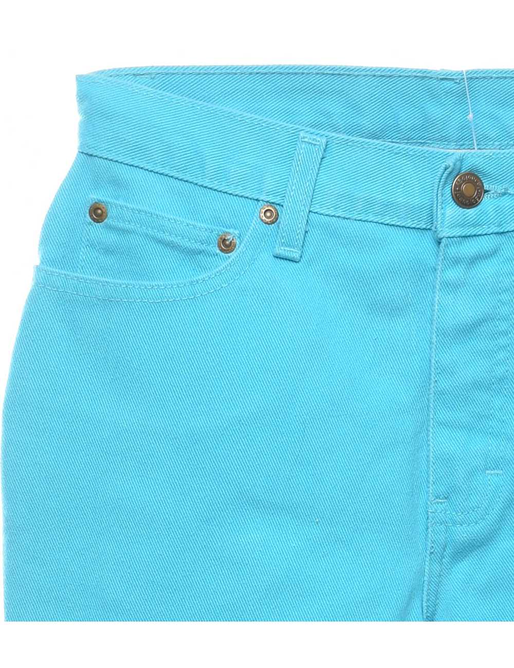 Bright Aqua Blue Jeans - W27 L28 - image 3