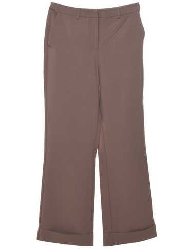 Brown Plain Trousers - W32 L32 - image 1