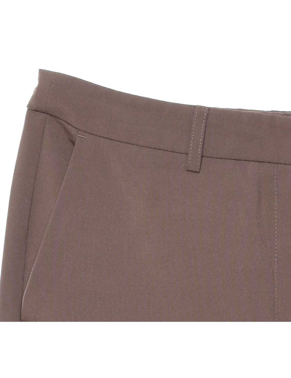 Brown Plain Trousers - W32 L32 - image 3