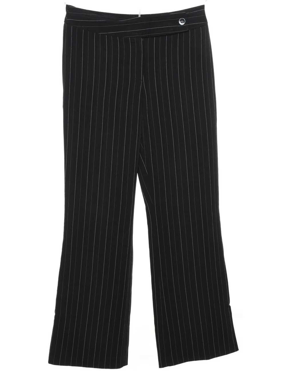 Classic Black Striped Trousers - W30 L30 - image 1