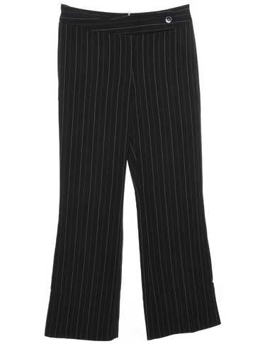 Classic Black Striped Trousers - W30 L30 - image 1