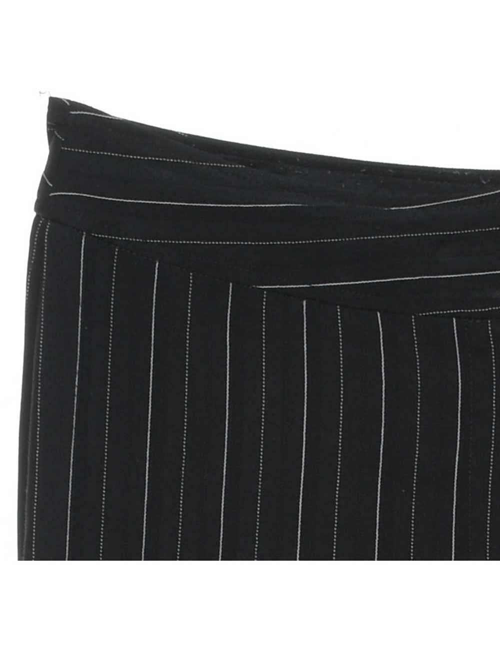 Classic Black Striped Trousers - W30 L30 - image 3