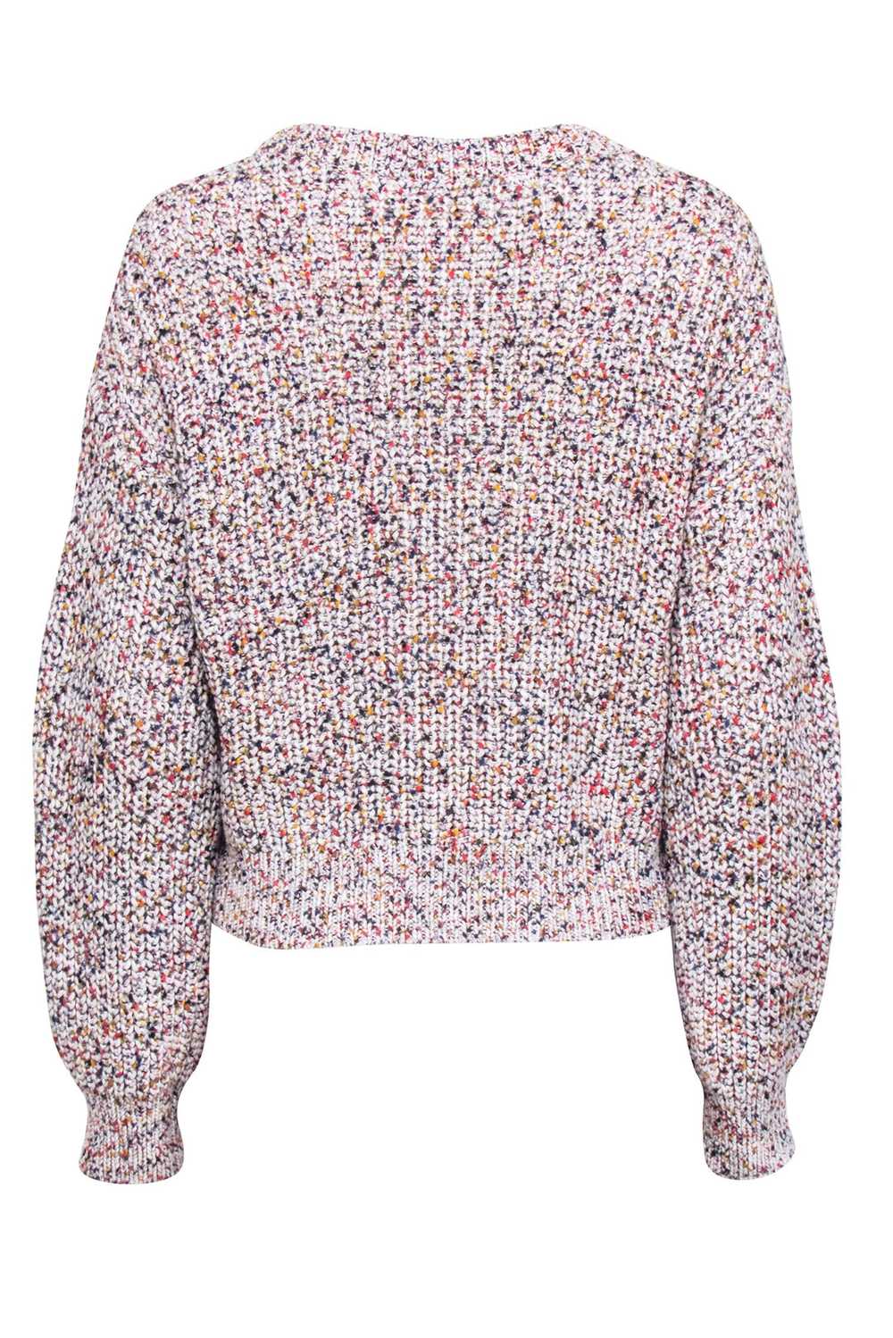 Veronica Beard - White Multicolor Speckled Knit "… - image 3